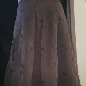 Jones New York Dark Brown Long Skirt